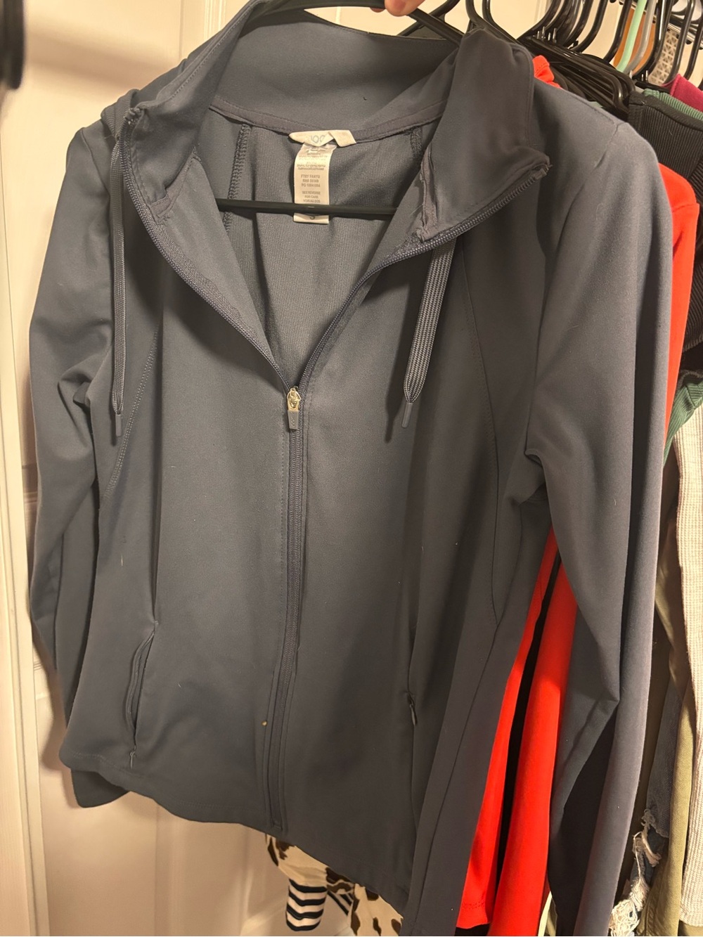 Women’s Zip-Up Hooded Jacket in Grey